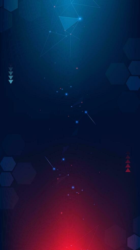 Gradient Digital technology background. Network connection dots and lines. Futuristic background for various design projects such as websites, presentations, print materials, social media posts vector