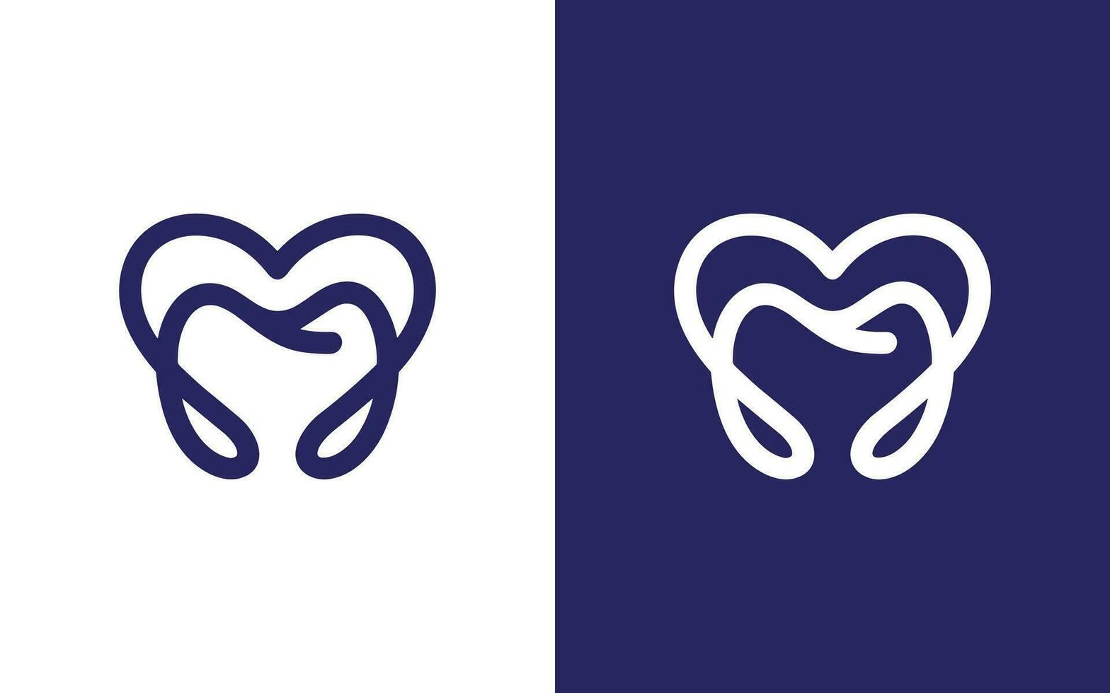 Dental teeth logo design vector