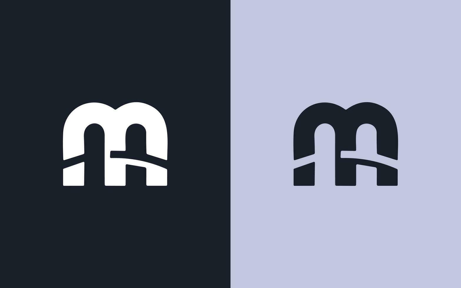 M letter creative logo design vector