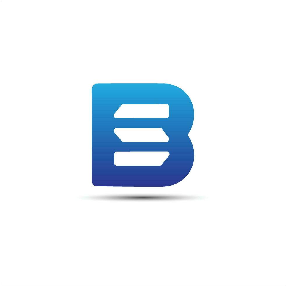 BS letter initial logo design vector