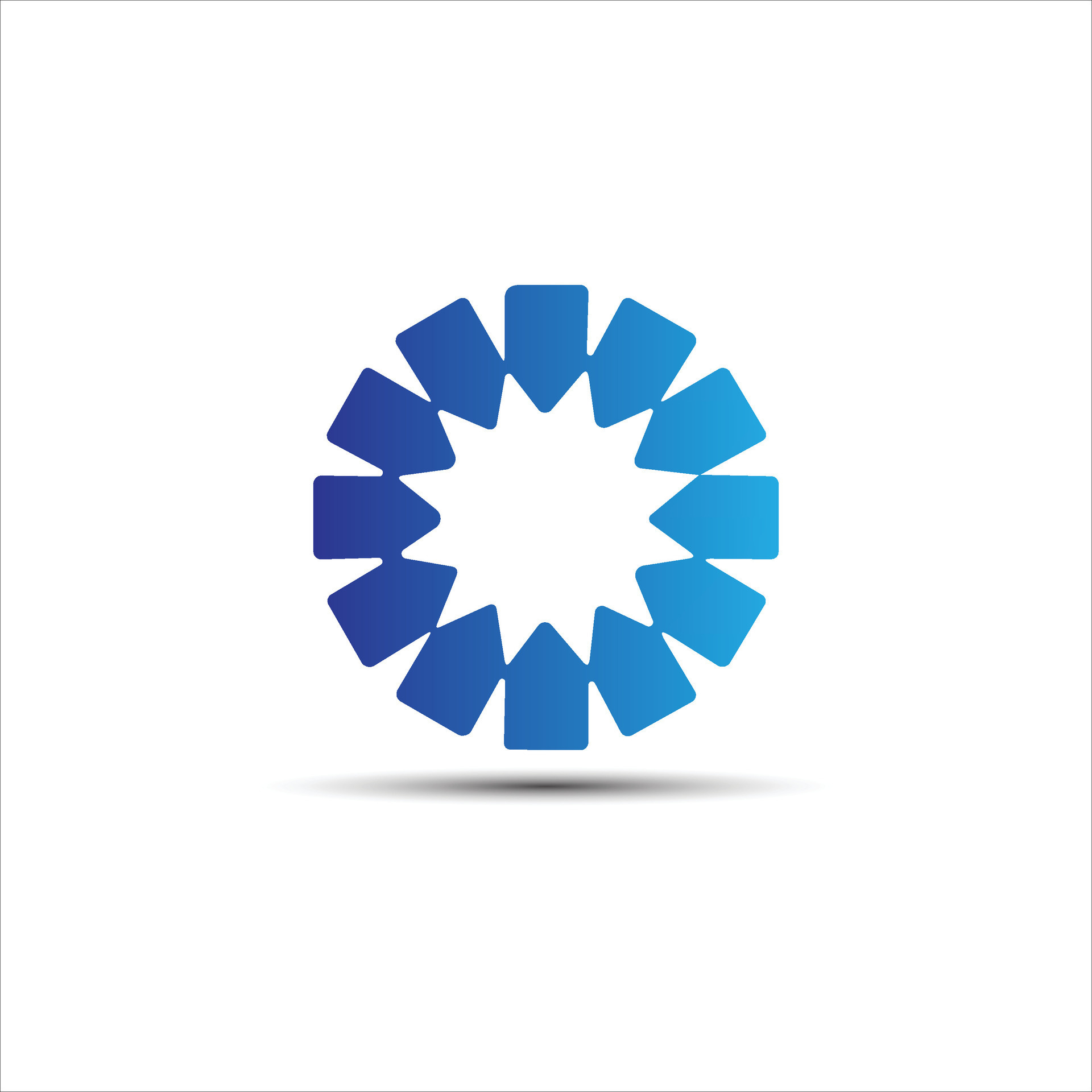 Round shape logo design 34330153 Vector Art at Vecteezy