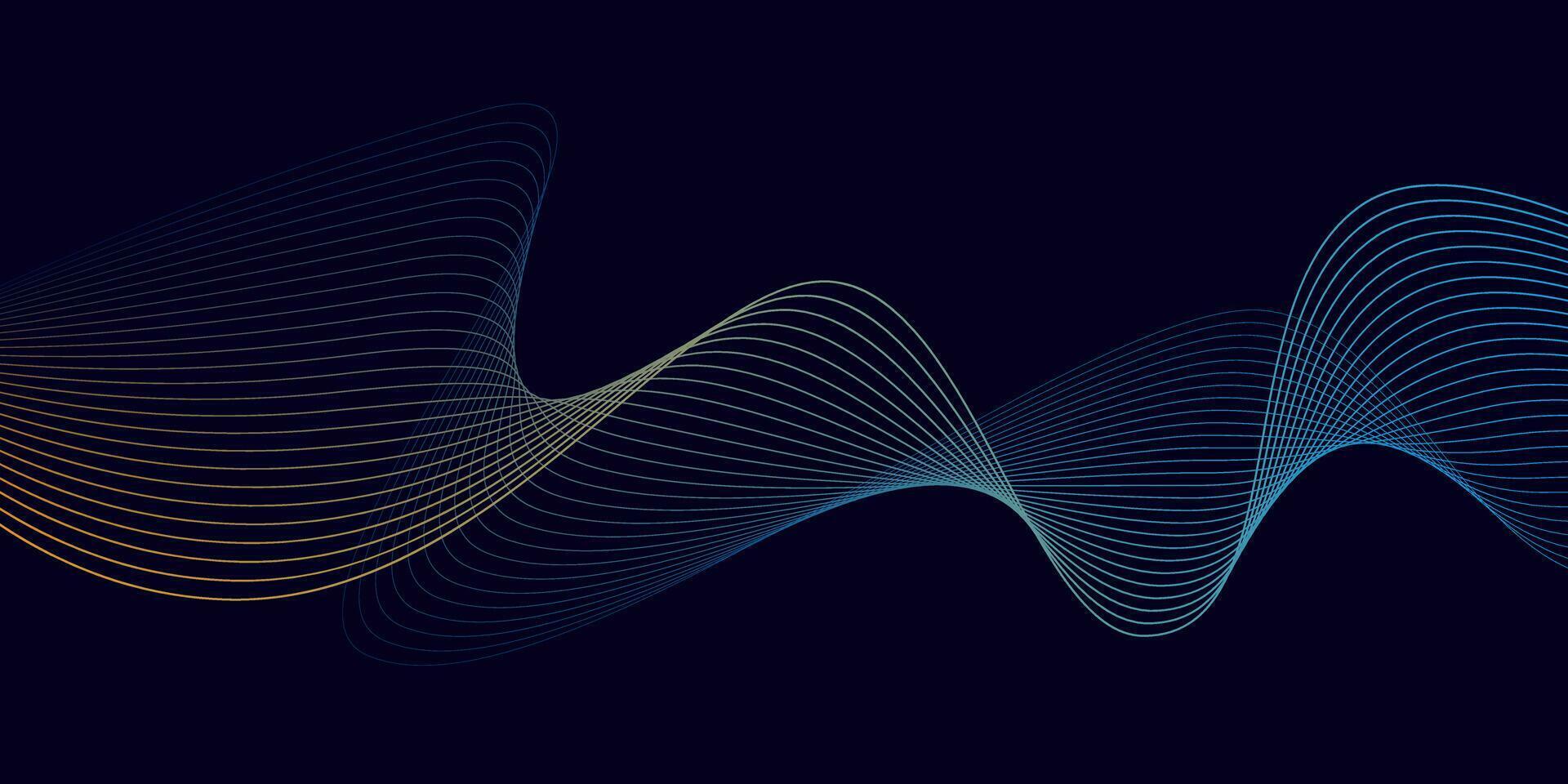 modern flowing wave pattern stripes background vector