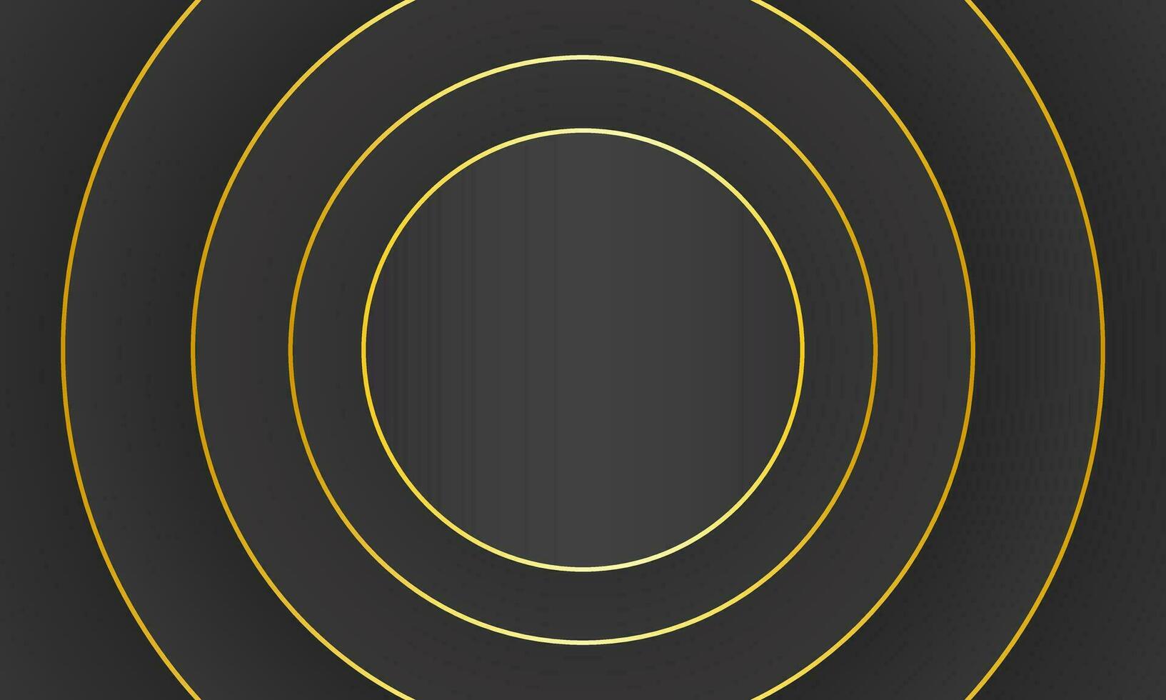 minimalist luxury black abstract background with circle pattern vector