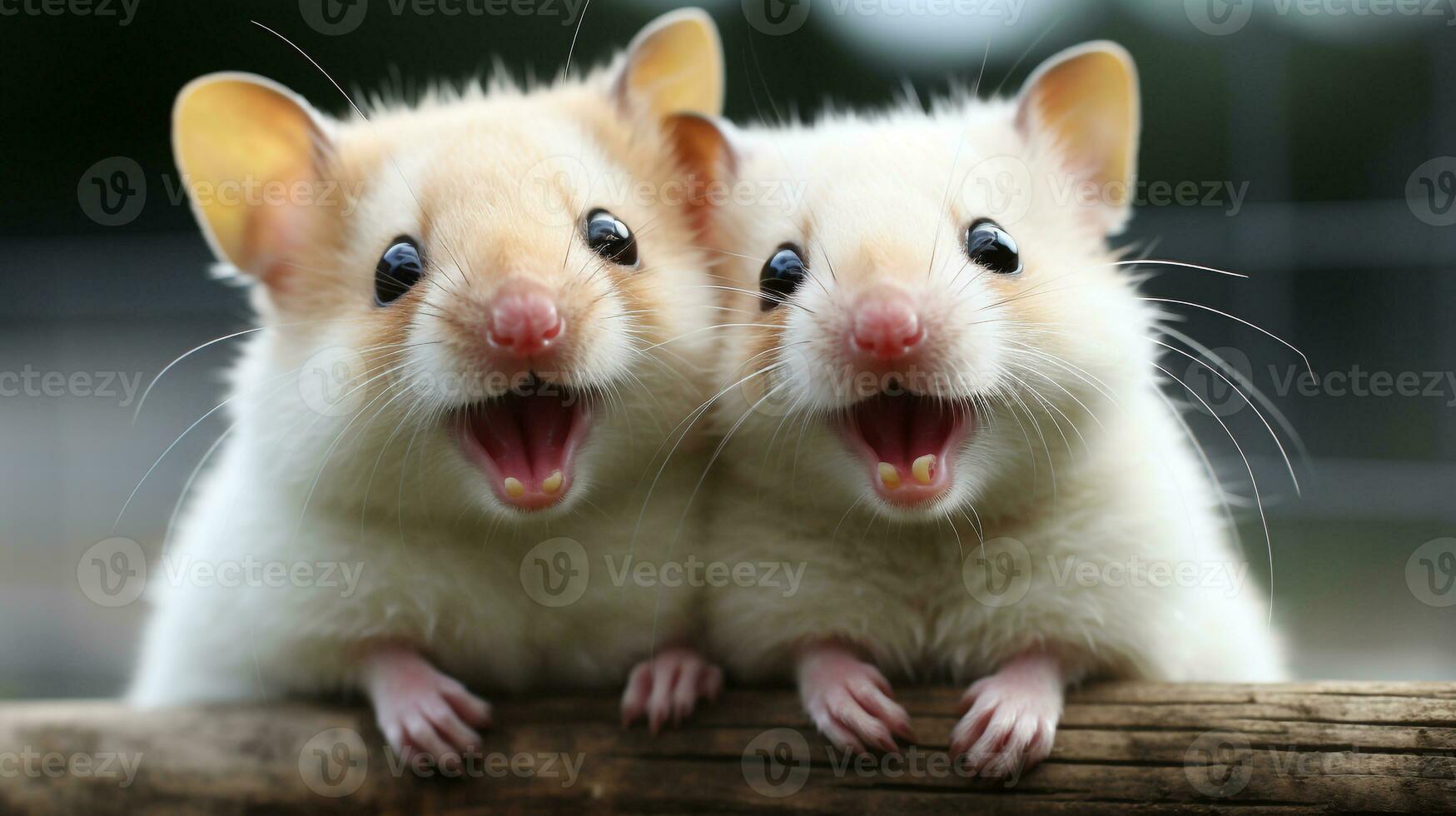 photo of heart-melting two Sugar Gliders with an emphasis on expression of love. Generative AI