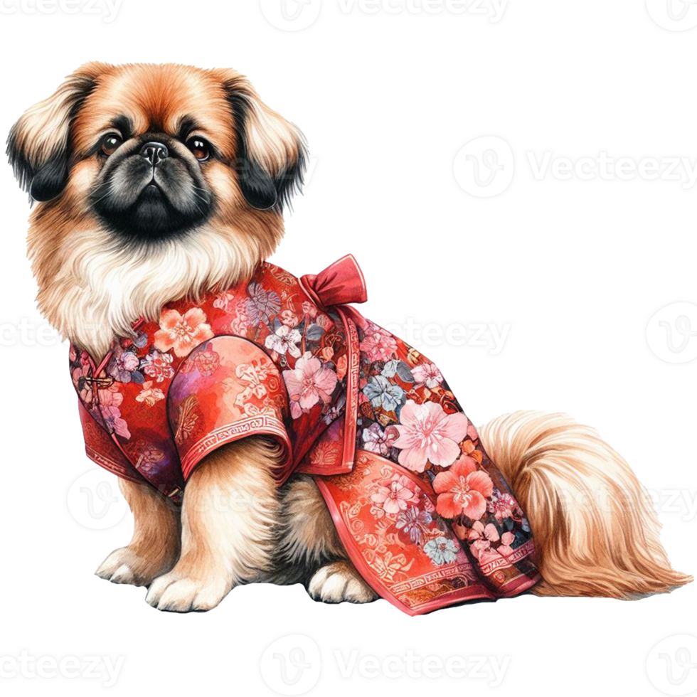 Cute pets in festive costumes, AI Generated png