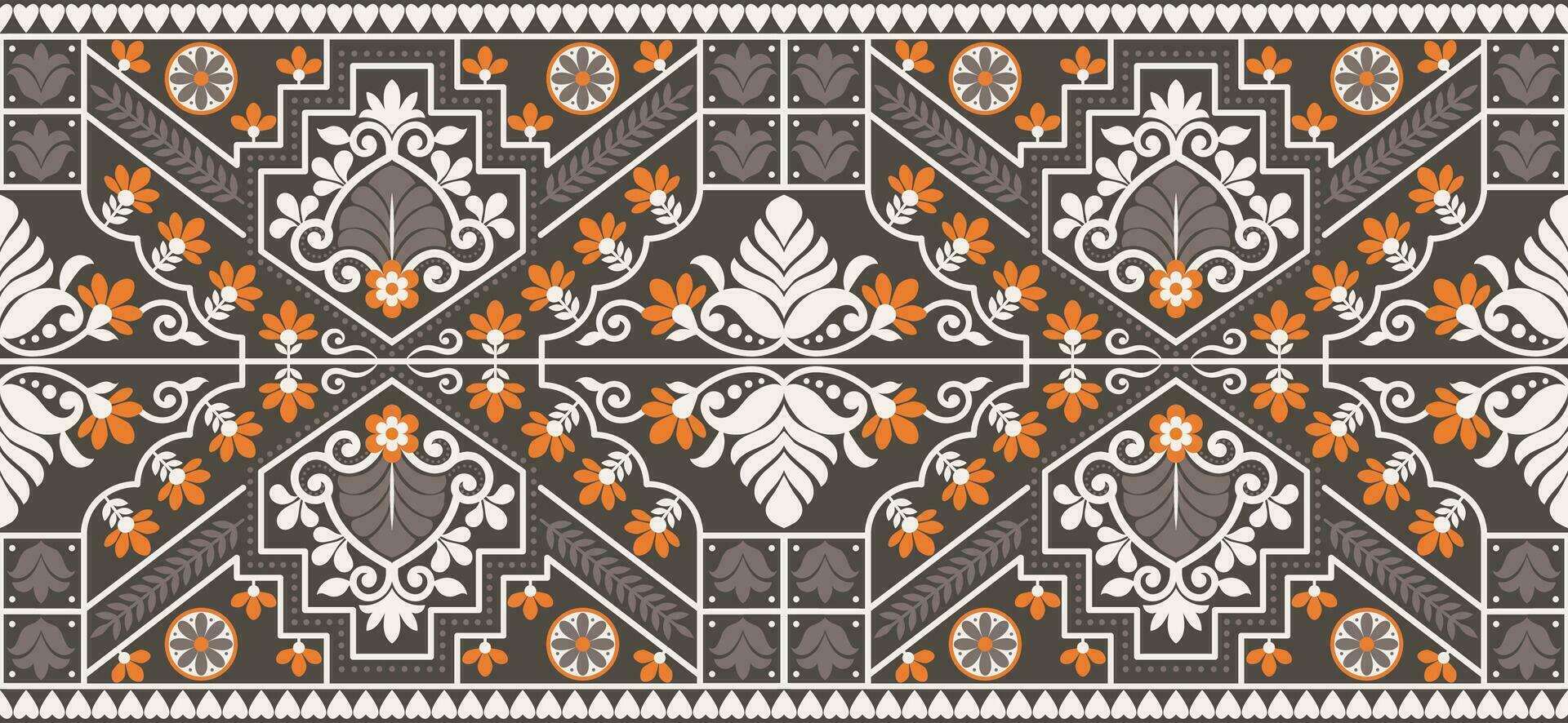 floral modelo sin costura. antecedentes sin costura modelo geométrico étnico modelo ikat sin costura digital impresión textil para fondo, alfombra, fondo de pantalla, ropa, batik, tela, impresión textil. vector