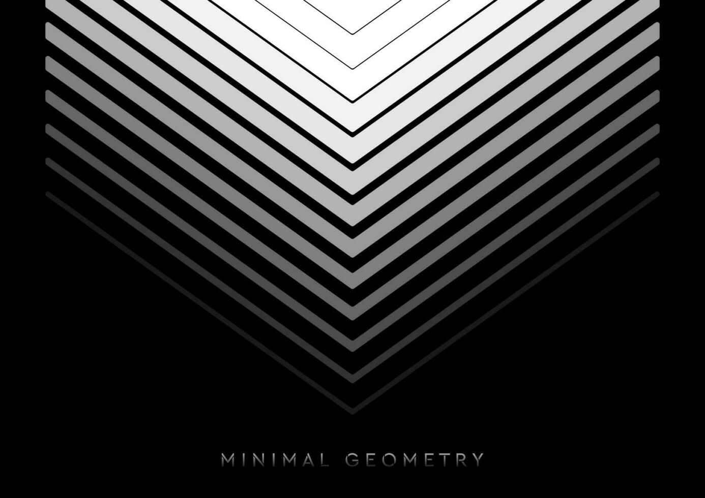 White arrows on black background abstract minimal background vector