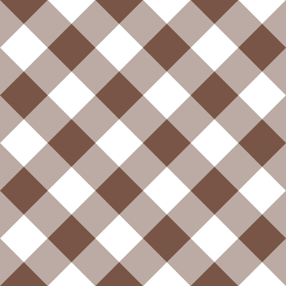 Brown plaid pattern background. plaid pattern background. plaid background. Seamless pattern. for backdrop, decoration, gift wrapping, gingham tablecloth. vector