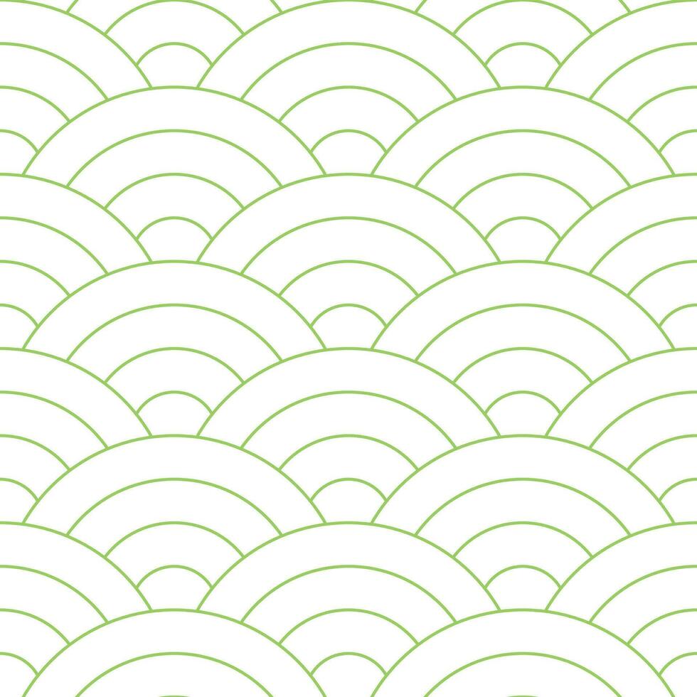 Light green Japanese wave pattern background. Japanese seamless pattern vector. Waves background illustration. for clothing, wrapping paper, backdrop, background, gift card. vector