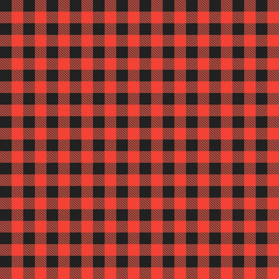 Red and black buffalo plaid pattern with oblique line inside background. plaid pattern background. plaid background. Seamless pattern. for backdrop, decoration, gift wrapping, gingham tablecloth. vector