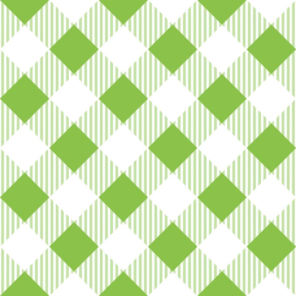 Light green shade plaid pattern with oblique line inside background. plaid pattern background. plaid background. Seamless pattern. for backdrop, decoration, gift wrapping, gingham tablecloth. vector