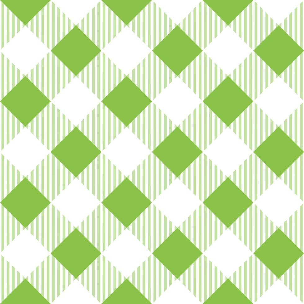 Light green shade plaid pattern with oblique line inside background. plaid pattern background. plaid background. Seamless pattern. for backdrop, decoration, gift wrapping, gingham tablecloth. vector