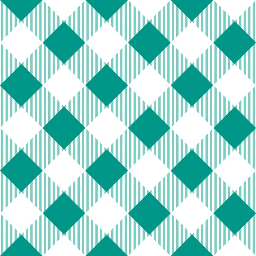 Green shade plaid pattern with oblique line inside background. plaid pattern background. plaid background. Seamless pattern. for backdrop, decoration, gift wrapping, gingham tablecloth. vector