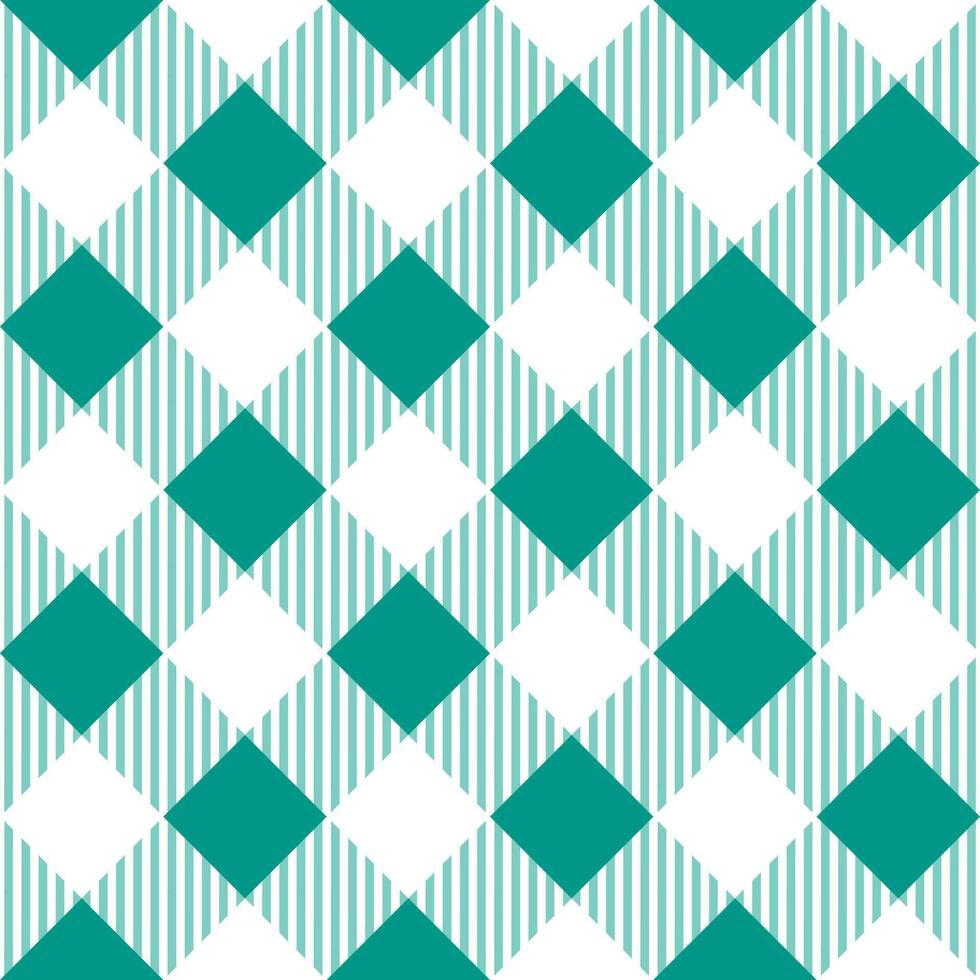 Green shade plaid pattern with oblique line inside background. plaid pattern background. plaid background. Seamless pattern. for backdrop, decoration, gift wrapping, gingham tablecloth. vector