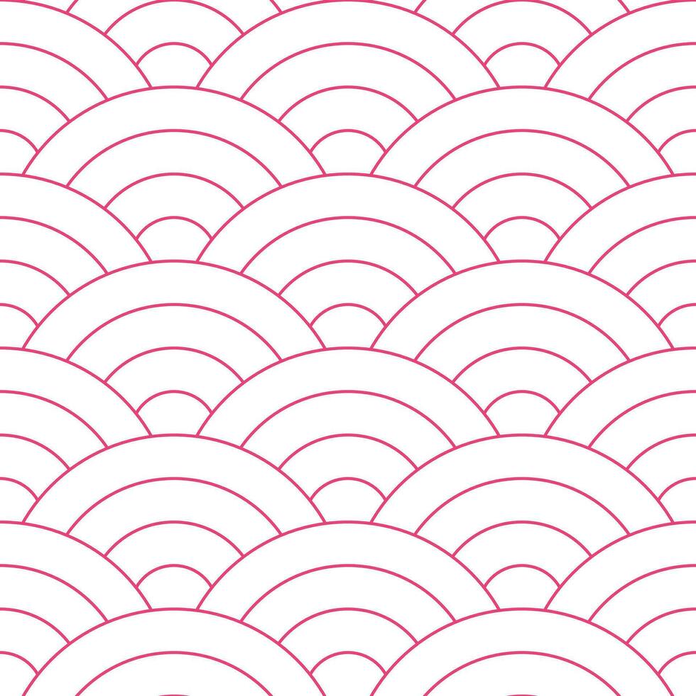 Pink Japanese wave pattern background. Japanese seamless pattern vector. Waves background illustration. for clothing, wrapping paper, backdrop, background, gift card. vector