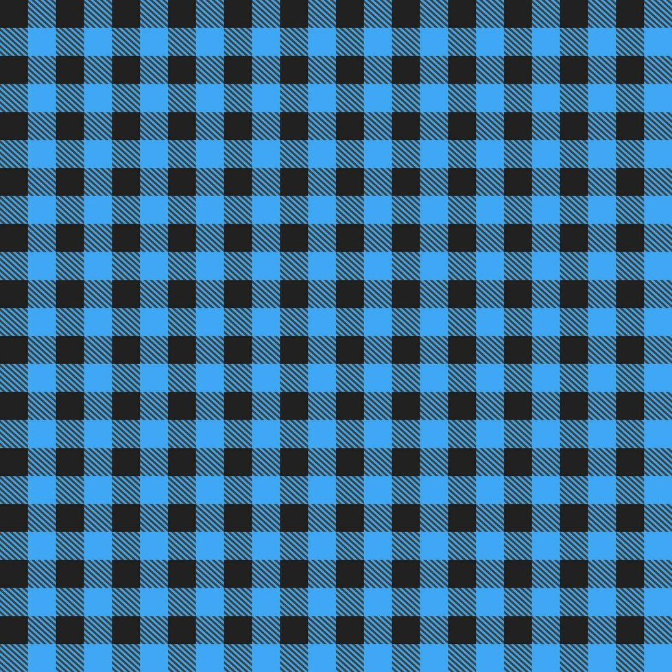 Blue and black buffalo plaid pattern with oblique line inside background. plaid pattern background. plaid background. Seamless pattern. for backdrop, decoration, gift wrapping, gingham tablecloth. vector