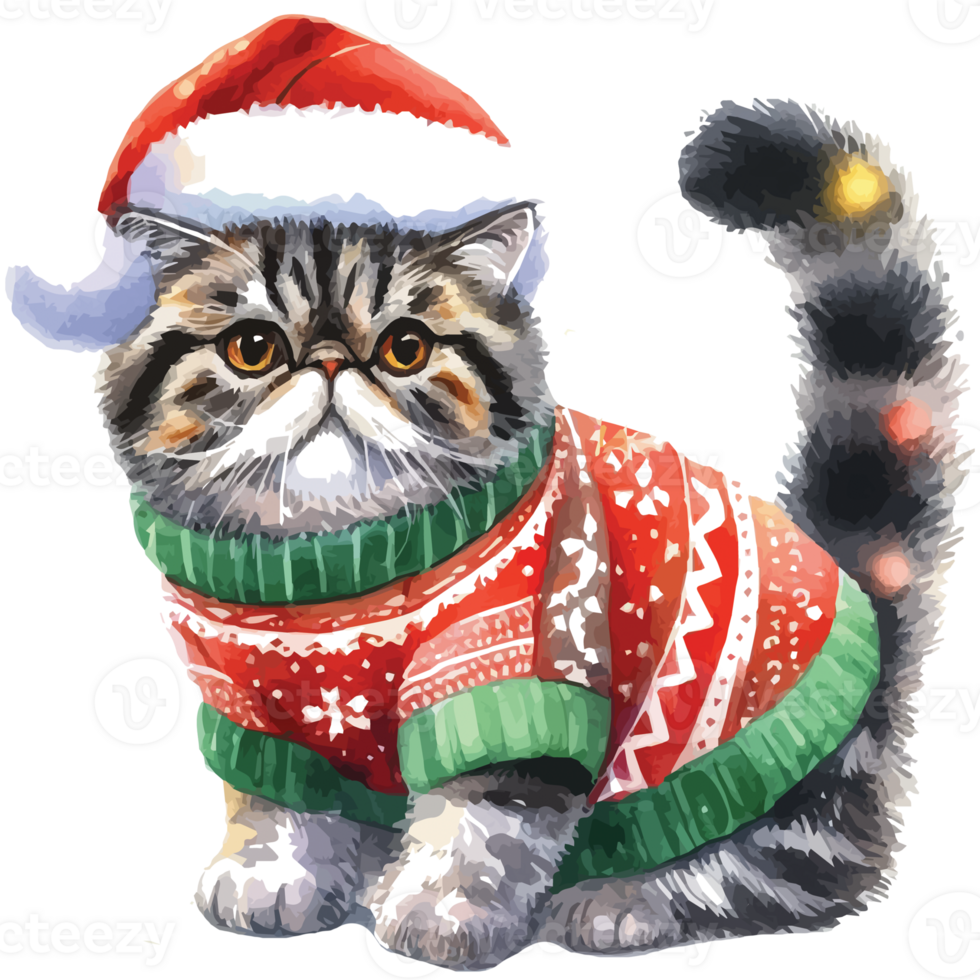 Cute pets in festive costumes, AI Generated png