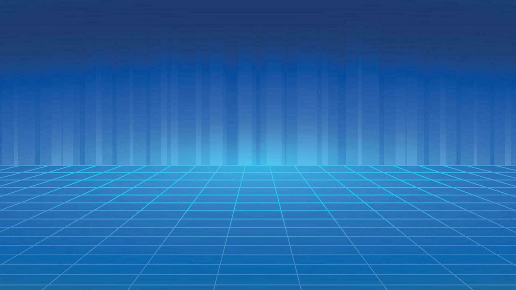 Digital technology perspective grid, big data background vector