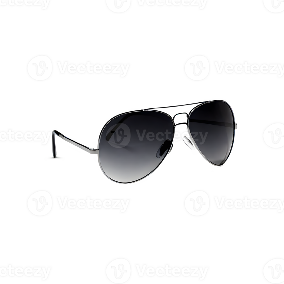 Sunglasses on a transparent background. ai generative png