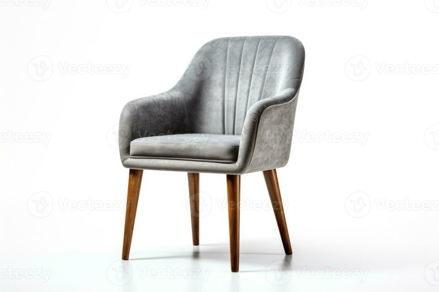 Refined dining room chair embodying minimalist elegance isolated on a white background photo