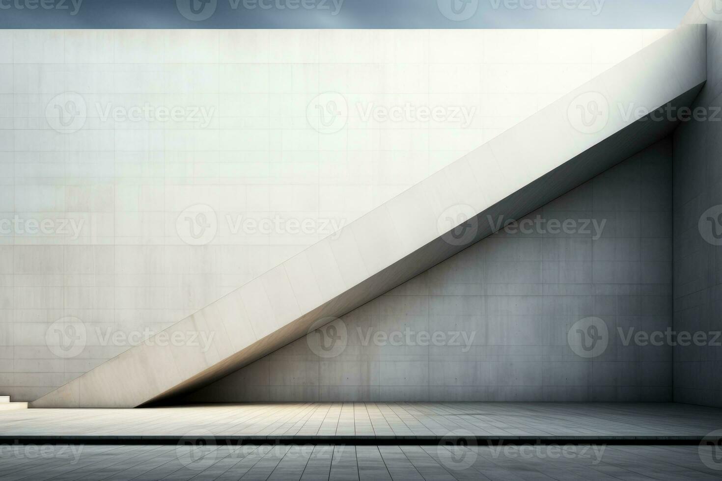 Abstract geometric lines shaping a modernistic minimalist architectural landscape photo