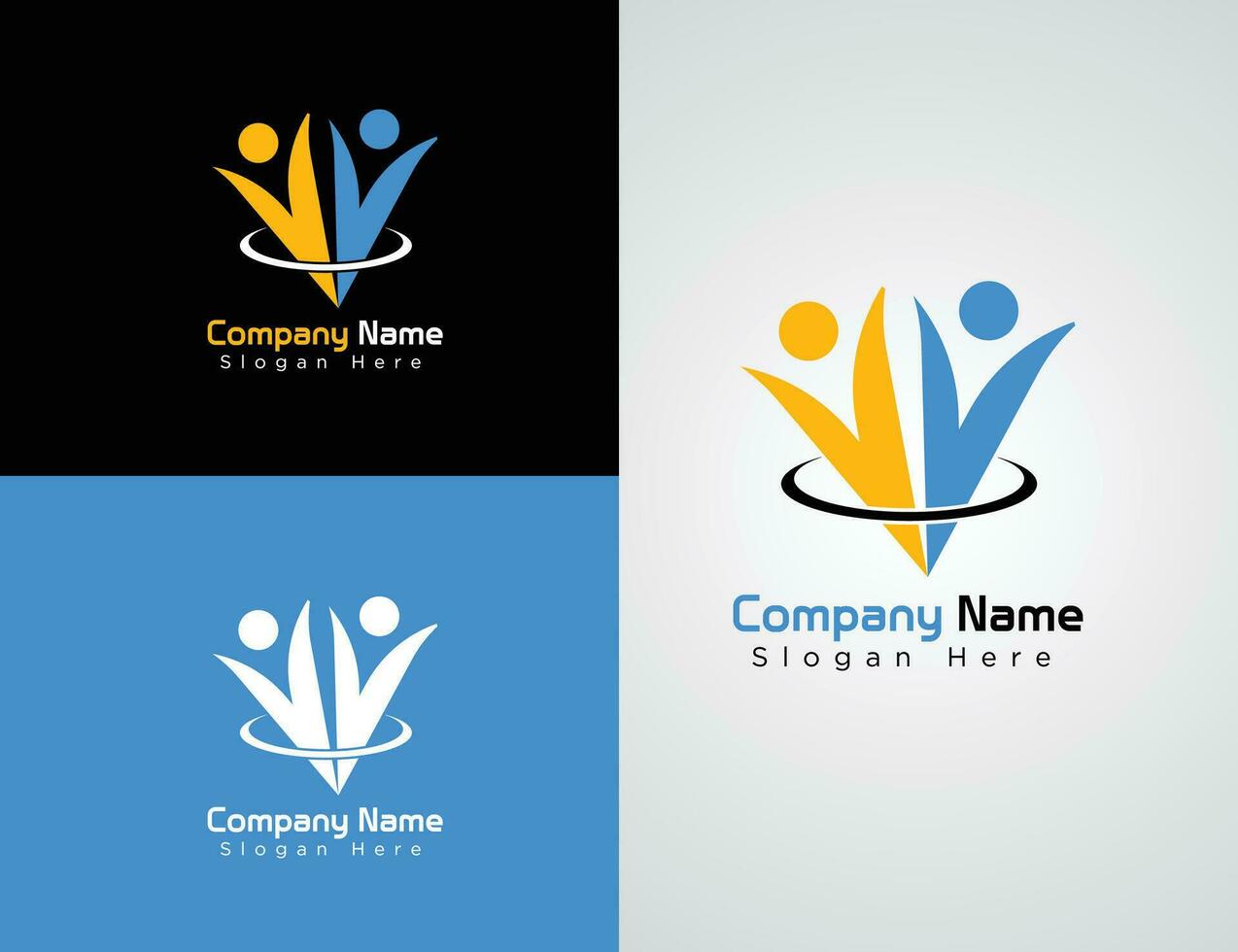 Vector Colorful Company website logo collection or logo set