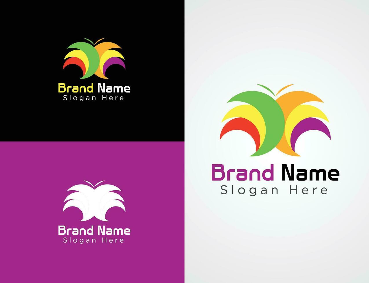 Vector Colorful Company website logo collection or logo set