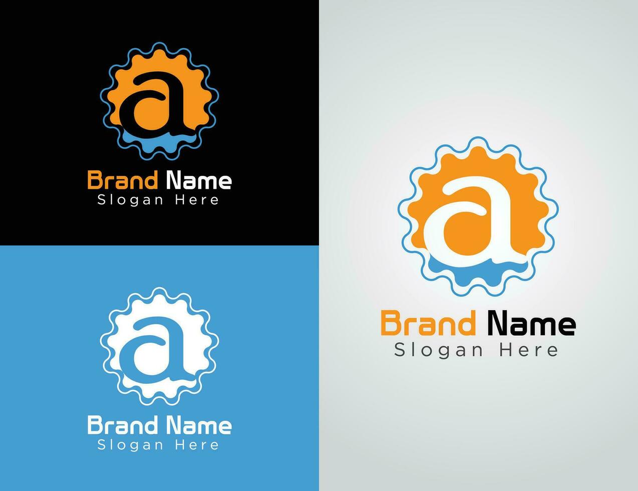 Letter a logo design vector collection