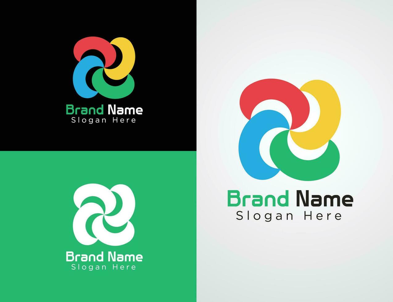 Vector Colorful Company website logo collection or logo set