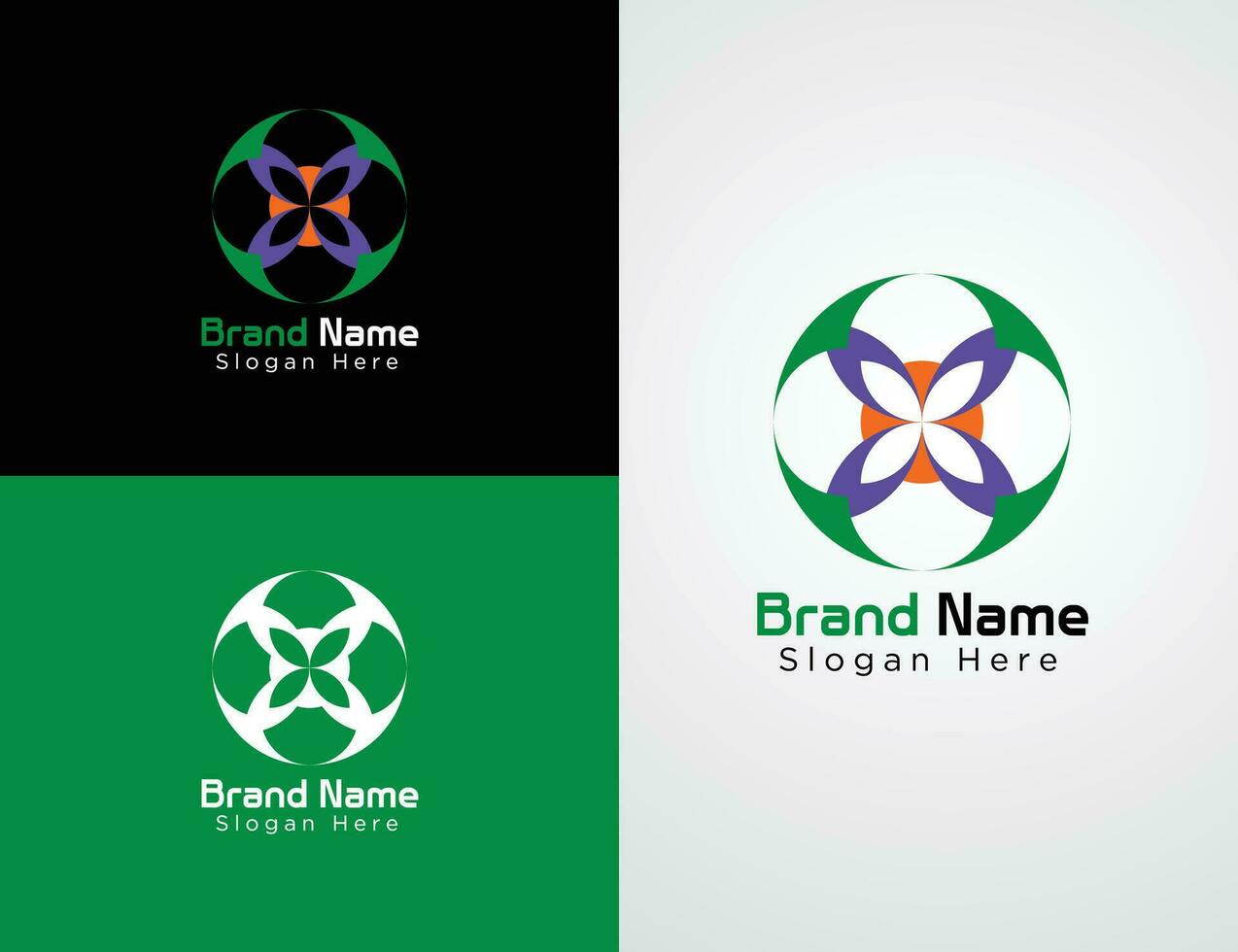 Vector Colorful Company website logo collection or logo set