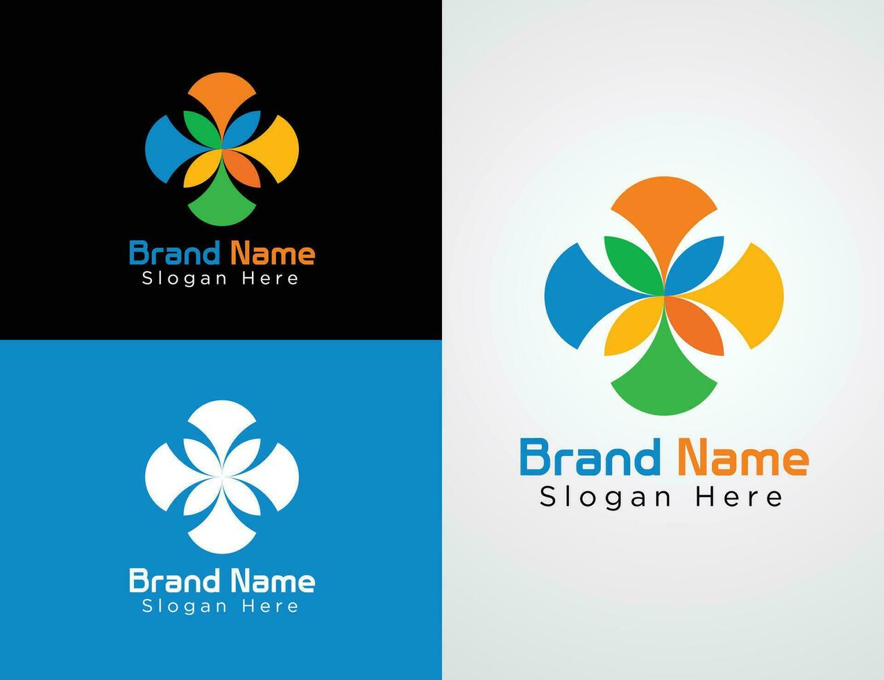 Vector Colorful Company website logo collection or logo set