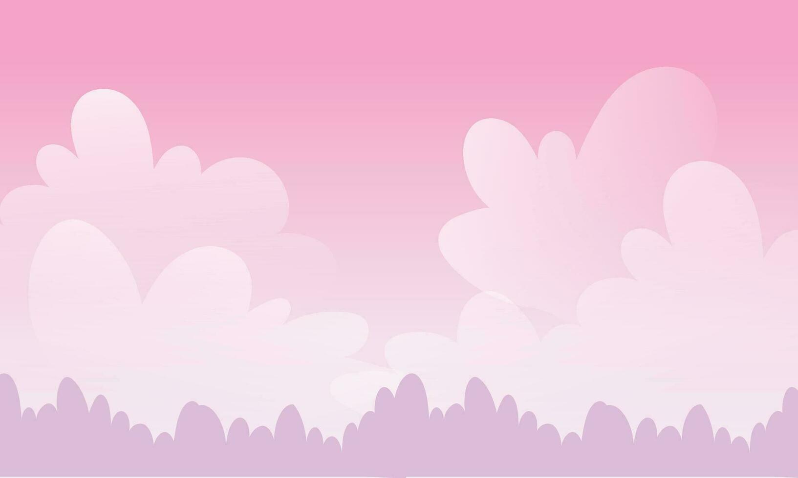 Vector cloudy sky background in flat style