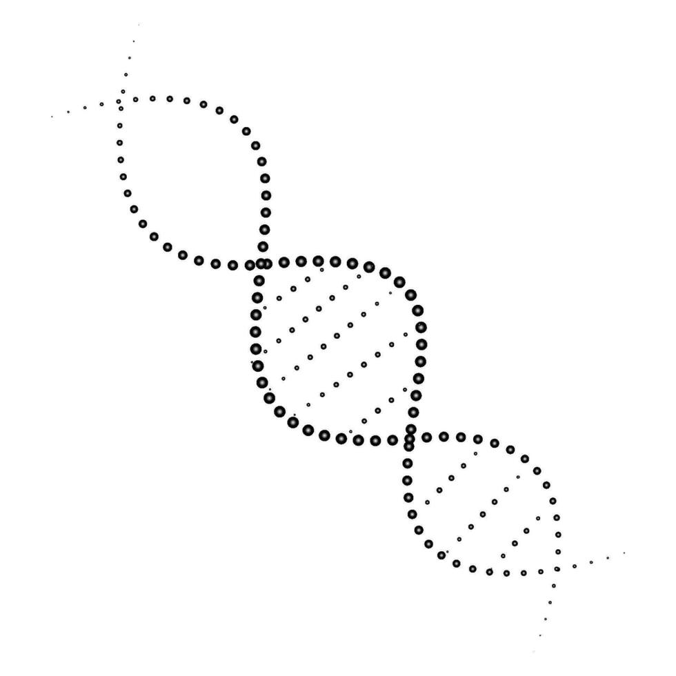 Vector dna logo icon structure molecule vector illustration