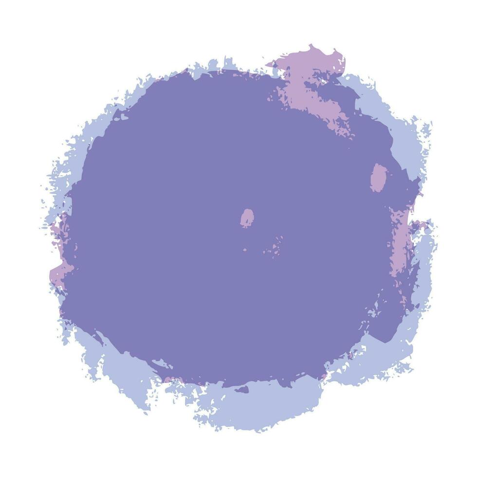 Vector purple watercolor round geometric shape vector