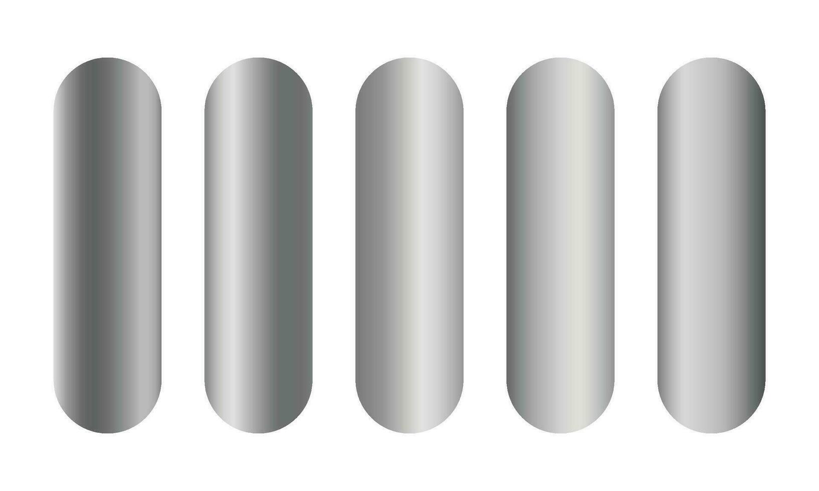 Vector set of silver or platinum gradients