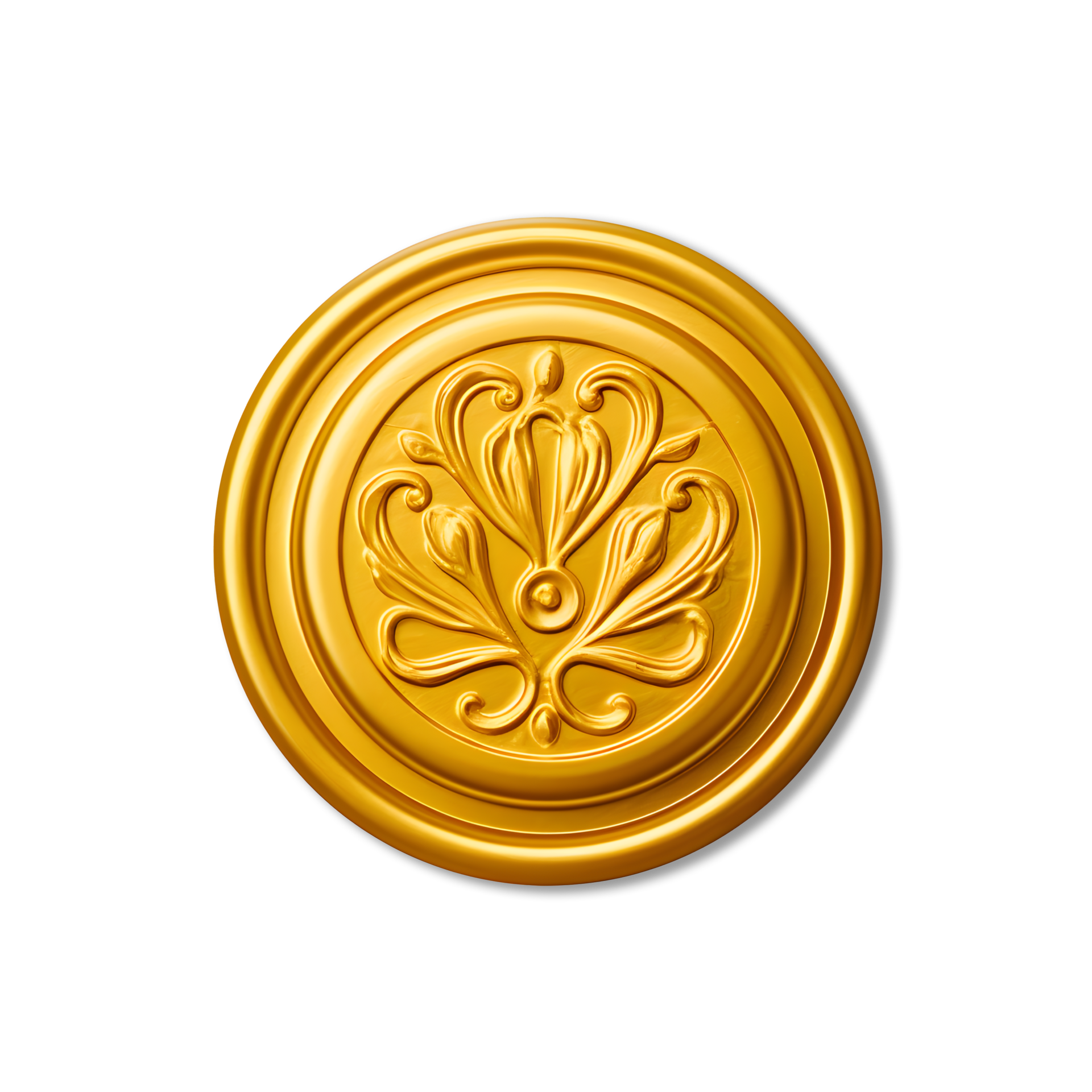 Gold wax seal png 34333620 PNG