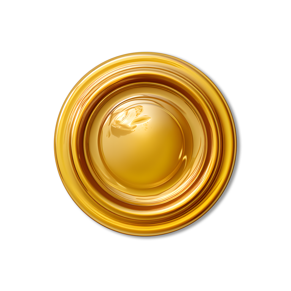 Gold wax seal png