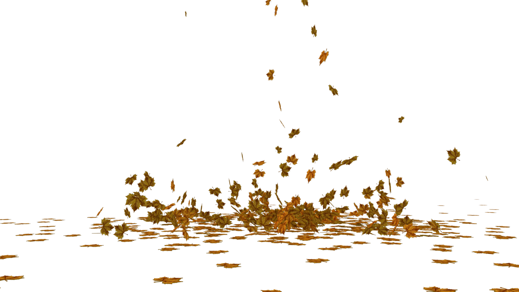 maple leaf fall on the ground high quality transparent image png