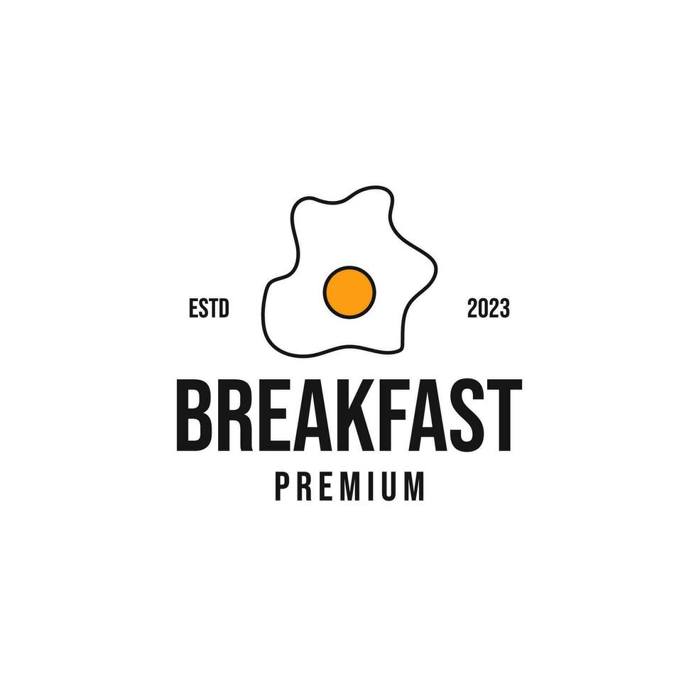 Egg Breakfast Cooking Logo Design Concept Vector Illustration Symbol Icon