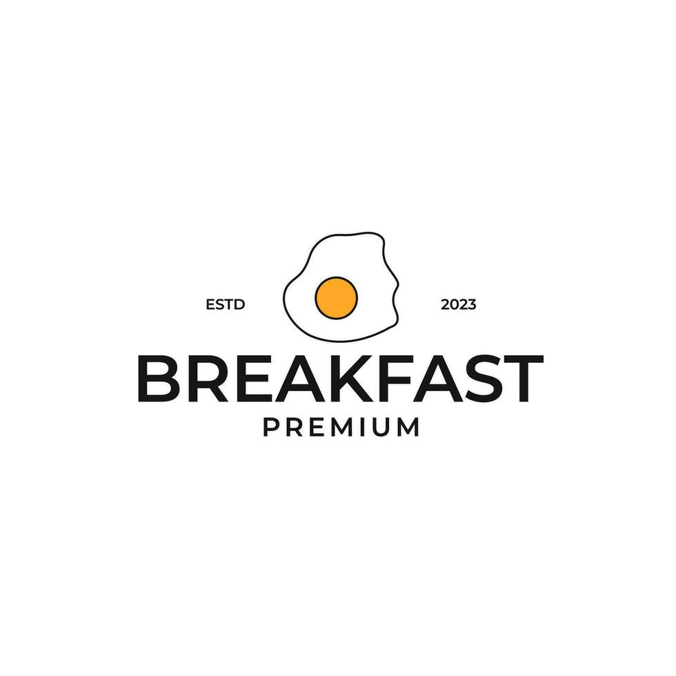 Egg Breakfast Cooking Logo Design Concept Vector Illustration Symbol Icon