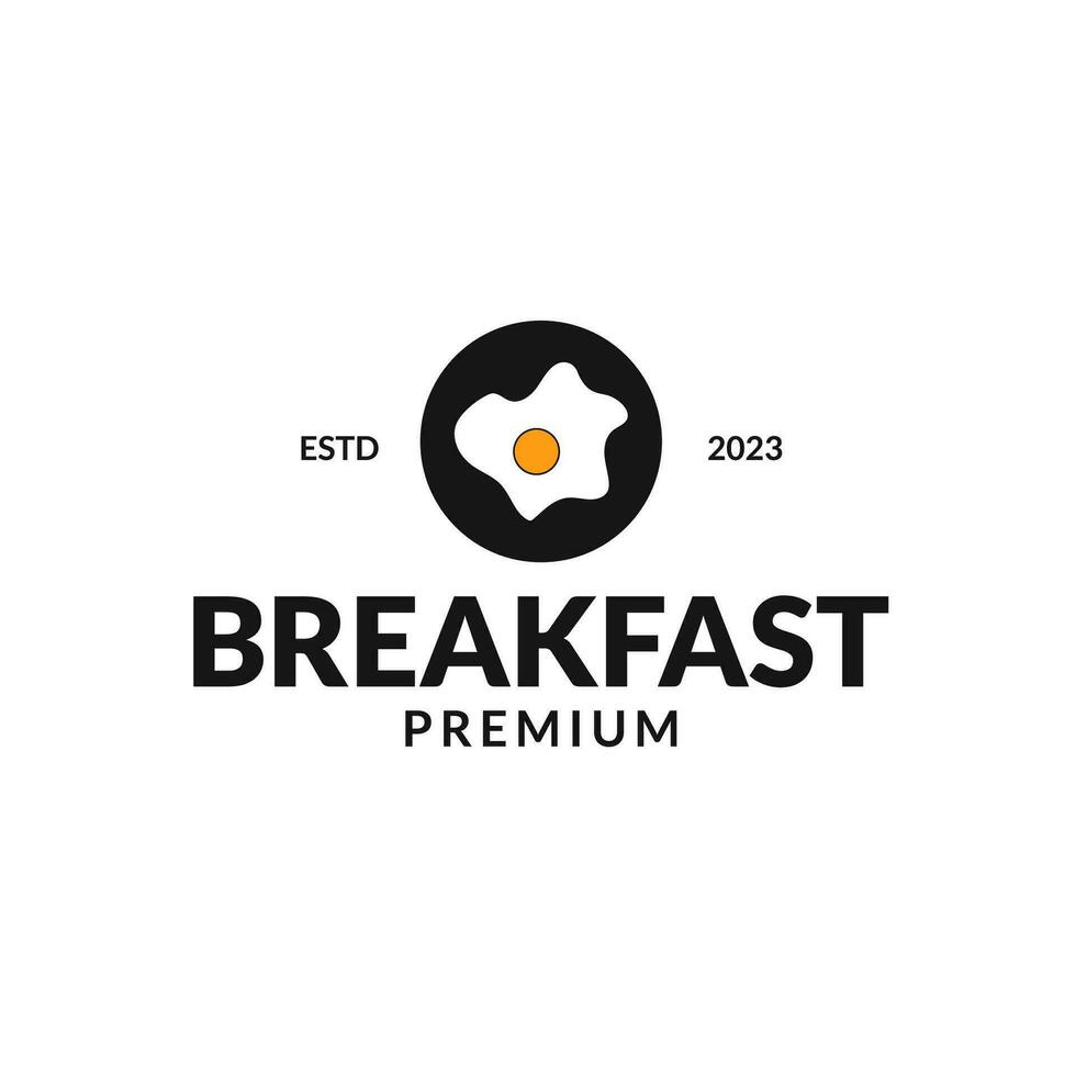 Egg Breakfast Cooking Logo Design Concept Vector Illustration Symbol Icon
