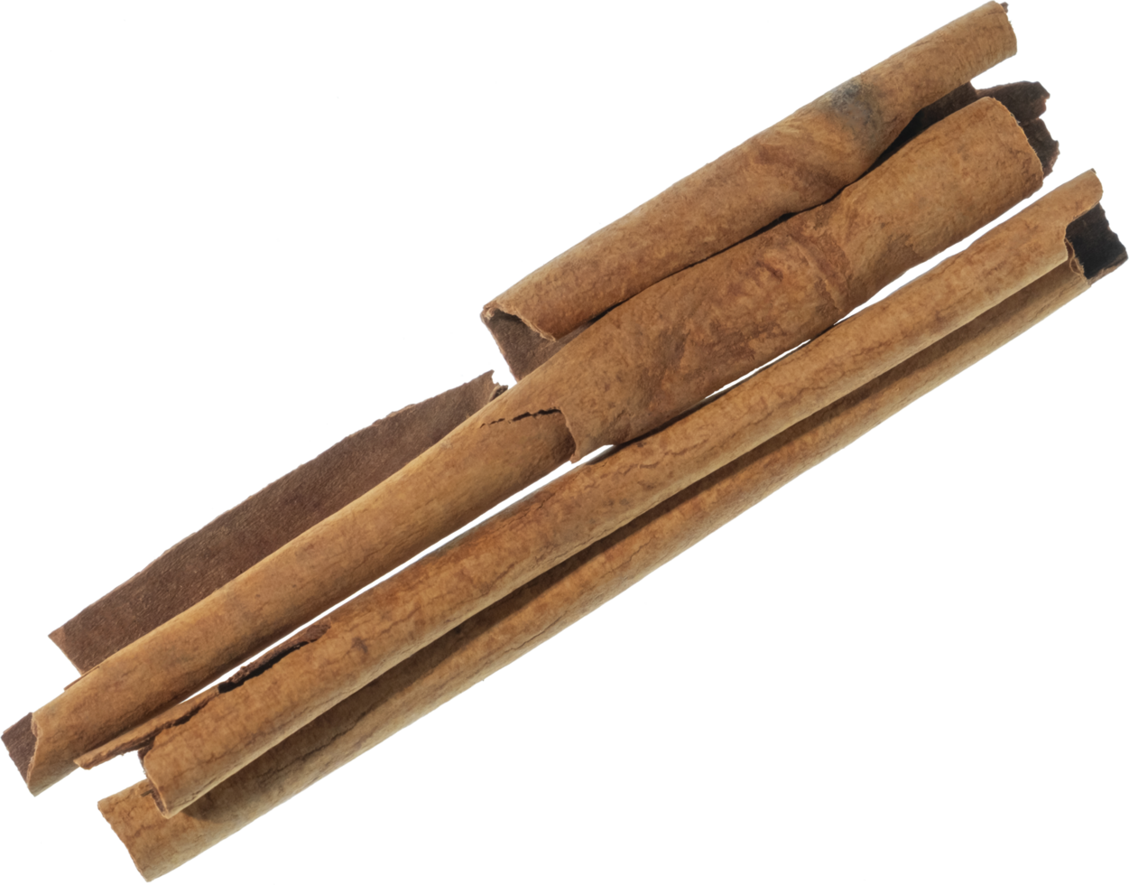 cinnamon cut out on transparent background. png