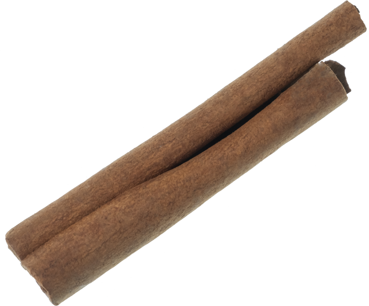 cinnamon cut out on transparent background. png