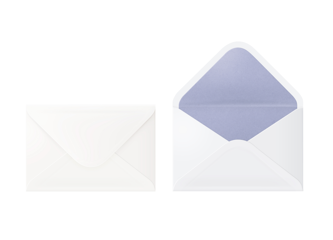 White and blue envelope by environmental materials for postage mail png