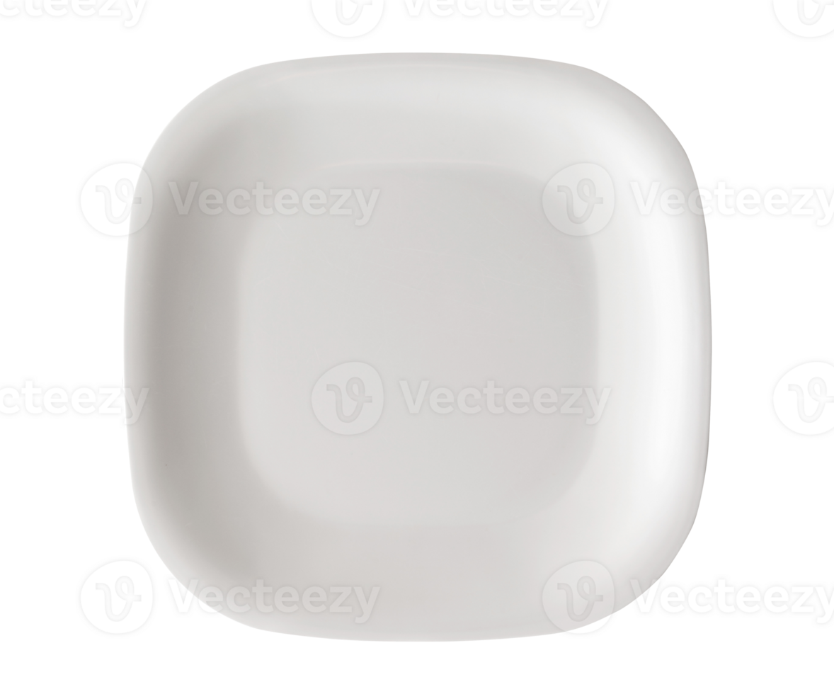 isolado solteiro volta canto branco prato utensílio em transparente fundo png