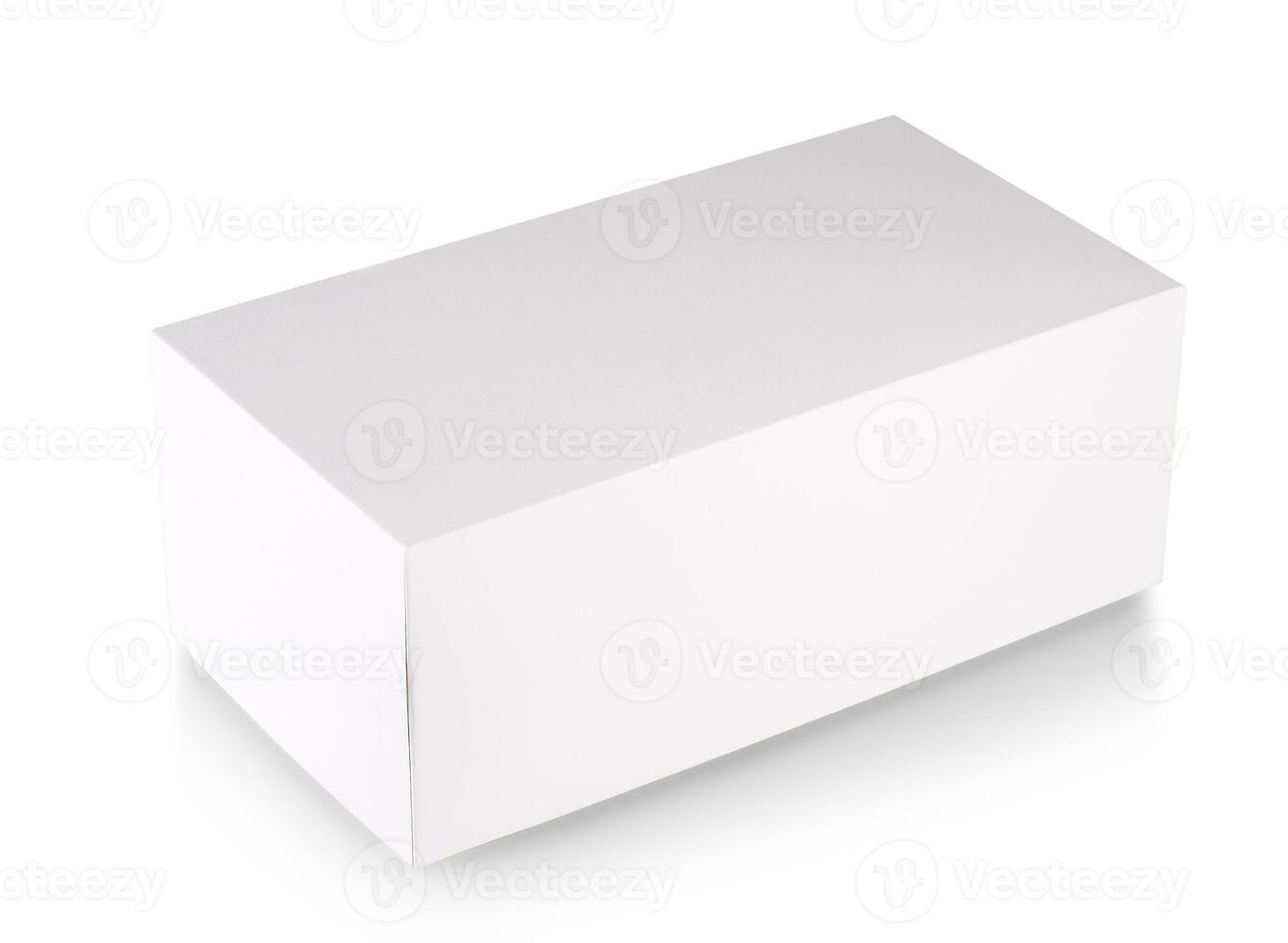 Cardboard box isolated on white background photo