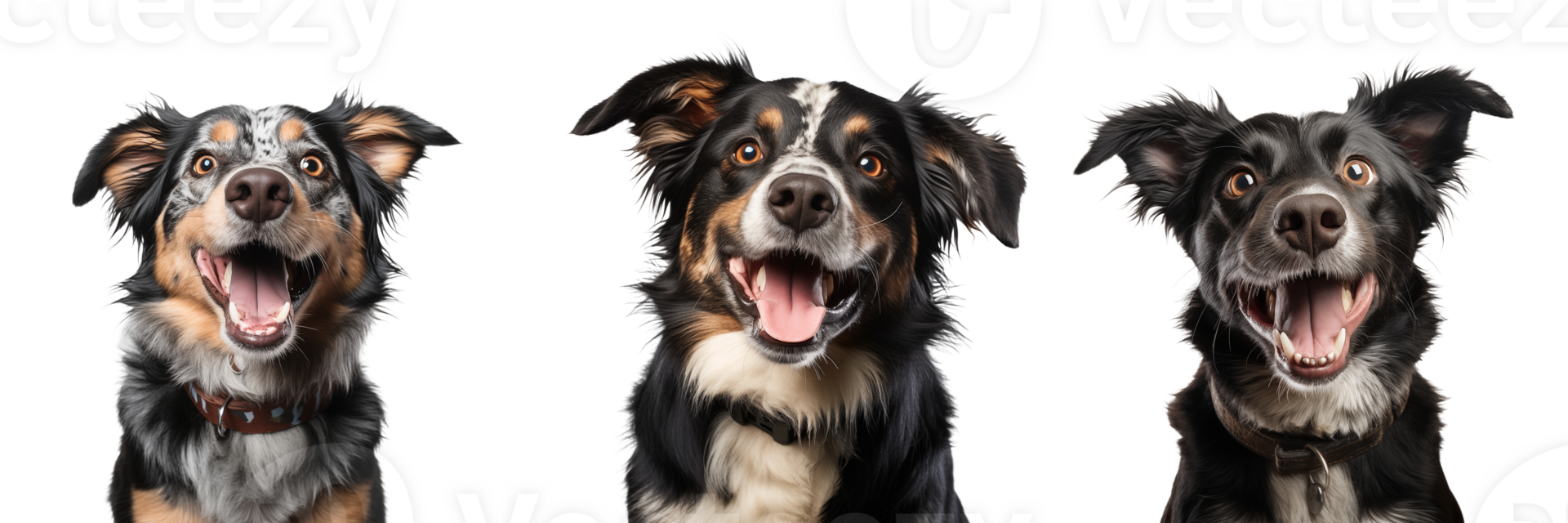Cute playful and adroable dog transparent background AI Generative png