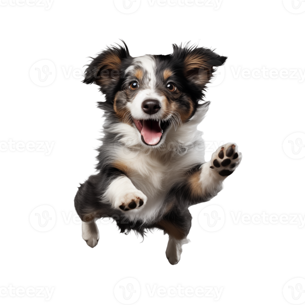 Cute playful and adroable dog transparent background AI Generative png