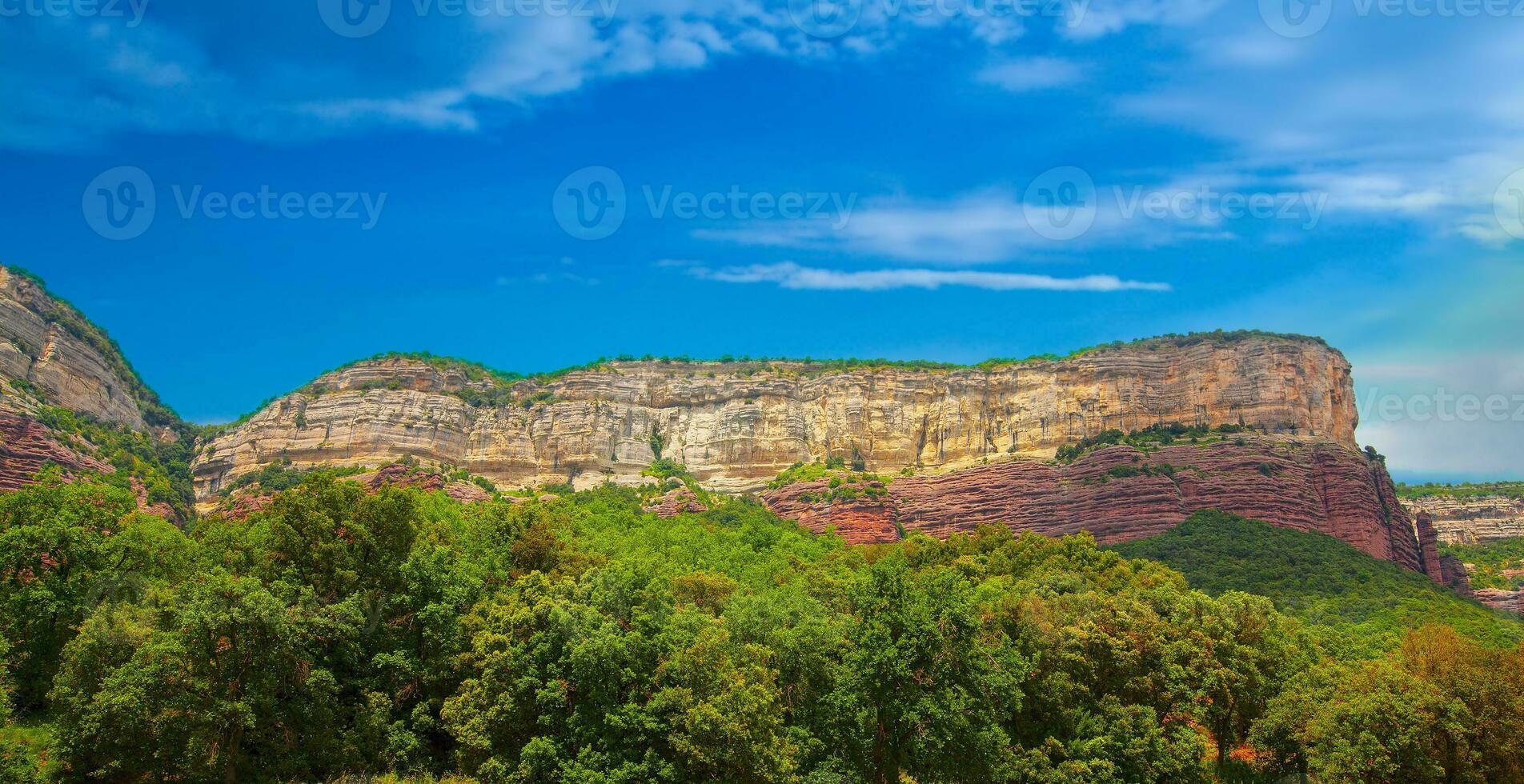 Crags of Tavertet with clouds Barcelona photo