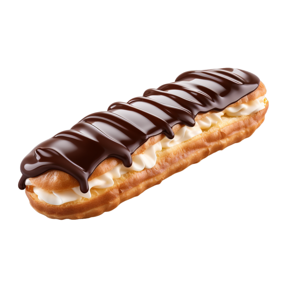 eclair chocolate eclair and more topping Sweet chocolate eclair baked